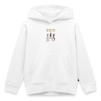 Mortimer Stride - The Undead Trio Animation Series - Kinder Premium Organic Hoodie - Weiß - Vorne - AI Model Kid Female (0cm)