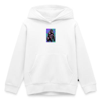 Gorilla - Kinder Premium Organic Hoodie - Weiß - Vorne - AI Model Kid Female (0cm)