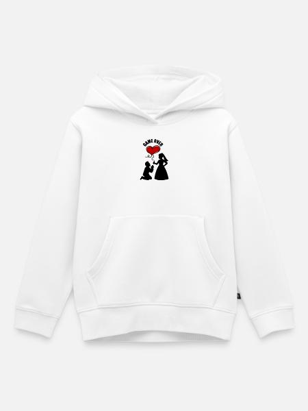 Brautpaar Ehepaar Hochzeit - Kinder Premium Organic Hoodie - Weiß