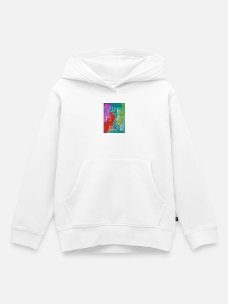 Art is my jam - Kinder Premium Organic Hoodie - Weiß