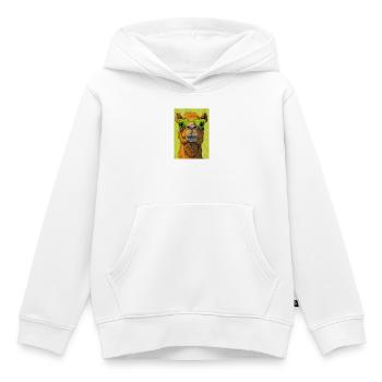 Kamel - Kinder Premium Organic Hoodie - Weiß - Vorne - AI Model Kid Female (0cm)