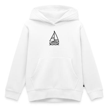 Segelschiff - Kinder Premium Organic Hoodie - Weiß - Vorne - AI Model Kid Female (0cm)