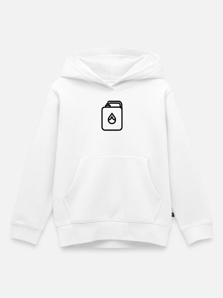 Gaskanister - Kinder Premium Organic Hoodie - Weiß