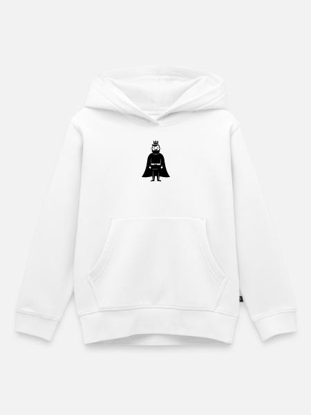 König Mann - Kinder Premium Organic Hoodie - Weiß