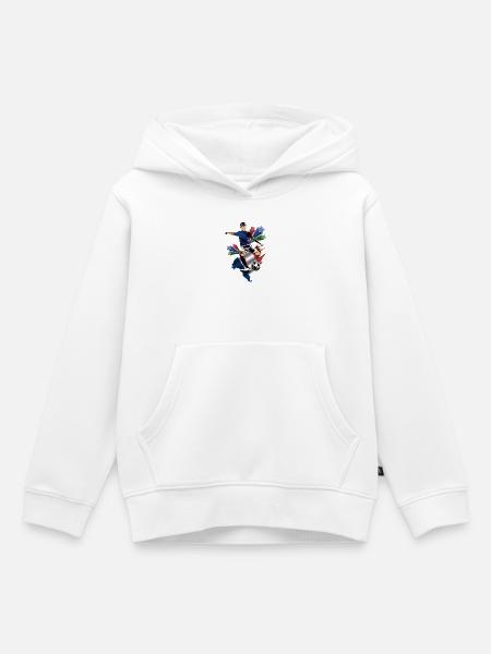 Frankreich - Frankreich - Flaggen - Kinder Premium Organic Hoodie - Weiß