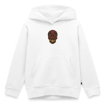 Bijoux opulents à tête de fleurs - Sweat Premium à capuche enfant bio - blanc - Devant - AI Model Kid Female (0cm)