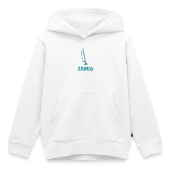 Janus Trumpet – Art de rue vintage - Sweat Premium à capuche enfant bio - blanc - Devant - AI Model Kid Female (0cm)