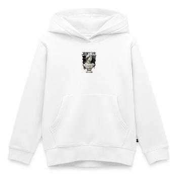 Remix Buste Éternel - Sweat Premium à capuche enfant bio - blanc - Devant - AI Model Kid Female (0cm)