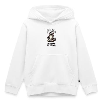 Kaffee Katze Der Rest Ist Optional Lustiger Spruch - Kinder Premium Organic Hoodie - Weiß - Vorne - AI Model Kid Female (0cm)