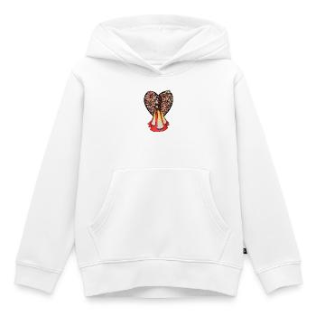 Danseuse florale bohème en robe vintage - Sweat Premium à capuche enfant bio - blanc - Devant - AI Model Kid Female (0cm)