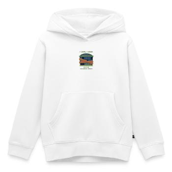 Ich kam, ich sang: zerbrochenes Fenster - Kinder Premium Organic Hoodie - Weiß - Vorne - AI Model Kid Female (0cm)
