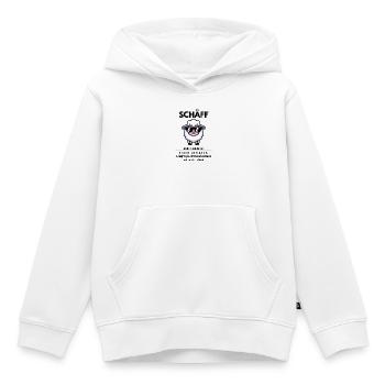 Schäff - Kinder Premium Organic Hoodie - Weiß - Vorne - AI Model Kid Female (0cm)