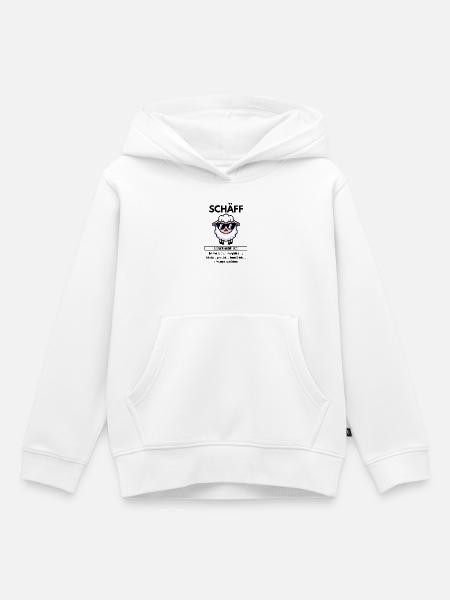 Schäff - Kinder Premium Organic Hoodie - Weiß