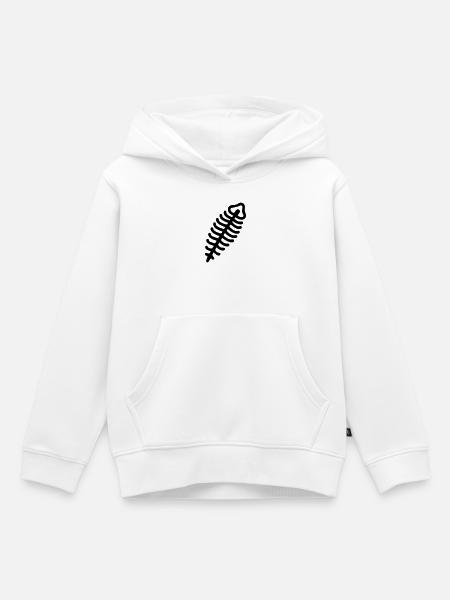 Fossil - Kinder Premium Organic Hoodie - Weiß