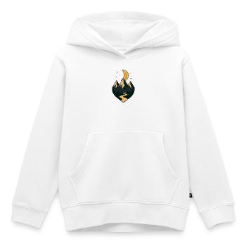 Unter Mond und Gipfeln - Kinder Premium Organic Hoodie - Weiß - Vorne - AI Model Kid Female (0cm)