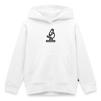 Mikroskop - Kinder Premium Organic Hoodie - Weiß - Vorne - AI Model Kid Female (0cm)