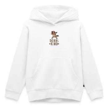 Schulkind Pferd zur Einschulung Schule 1. Klasse - Kinder Premium Organic Hoodie - Weiß - Vorne - AI Model Kid Female (0cm)
