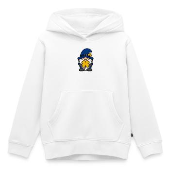 Bunter Glückszwerg mit Kleeblatt - Kinder Premium Organic Hoodie - Weiß - Vorne - AI Model Kid Female (0cm)