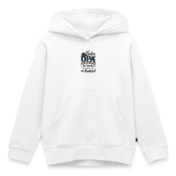 Bester Opa – Immer da, wenn wir ihn brauchen - Kinder Premium Organic Hoodie - Weiß - Vorne - AI Model Kid Female (0cm)