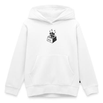 ESC-ape vers la nature - Sweat Premium à capuche enfant bio - blanc - Devant - AI Model Kid Female (0cm)
