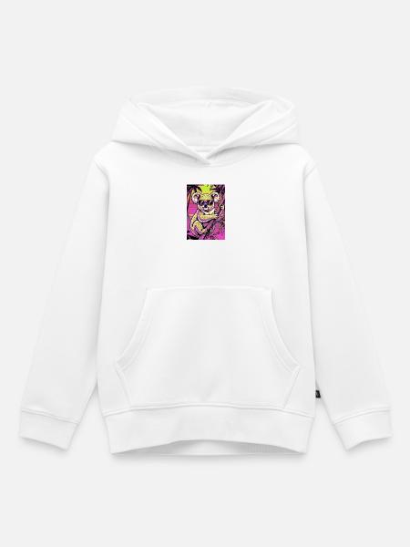 Koala - Kinder Premium Organic Hoodie - Weiß