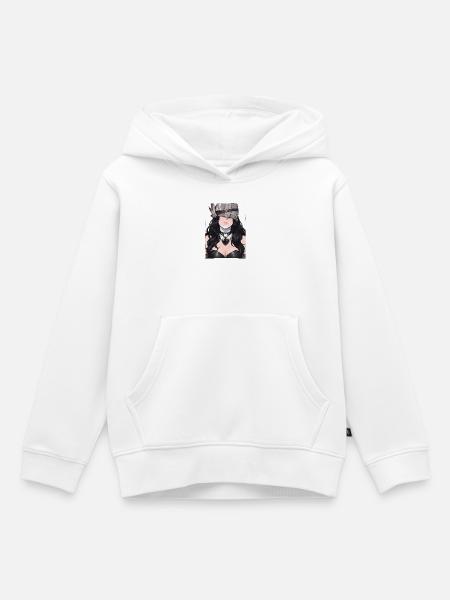 Ritterin im Schattenherz - Kinder Premium Organic Hoodie - Weiß
