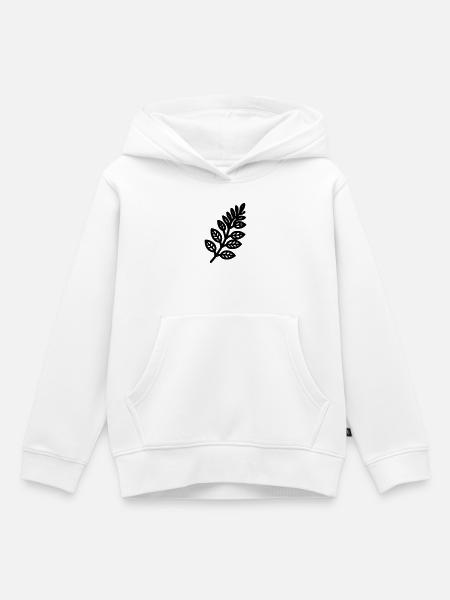 Farn - Kinder Premium Organic Hoodie - Weiß