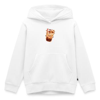 Kawaii Bubble Tea Becher - Kinder Premium Organic Hoodie - Weiß - Vorne - AI Model Kid Female (0cm)