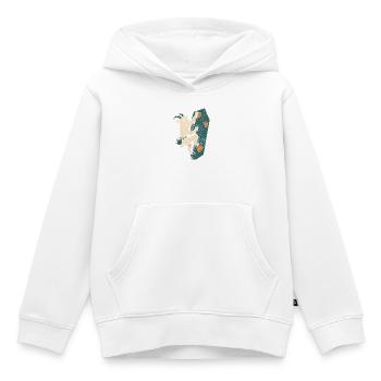 Bouldern Ziege Kletterhalle Chalkbag Boulderer - Kinder Premium Organic Hoodie - Weiß - Vorne - AI Model Kid Female (0cm)