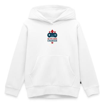 Sei der Game Changer Controller Tee - Kinder Premium Organic Hoodie - Weiß - Vorne - AI Model Kid Female (0cm)
