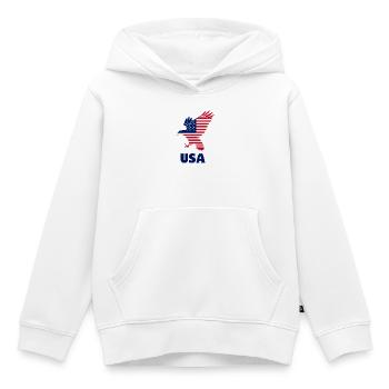 Flag verwenden - Kinder Premium Organic Hoodie - Weiß - Vorne - AI Model Kid Female (0cm)
