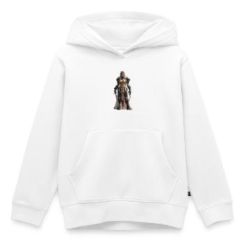 TEMPLERIN - Kinder Premium Organic Hoodie - Weiß - Vorne - AI Model Kid Female (0cm)