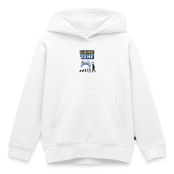 Game Time Retro Controller Entwicklung - Kinder Premium Organic Hoodie - Weiß - Vorne - AI Model Kid Female (0cm)
