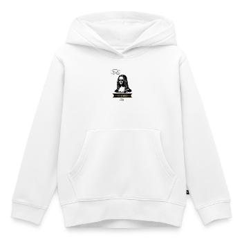 VIP Mona Lisa Party Edition - Kinder Premium Organic Hoodie - Weiß - Vorne - AI Model Kid Female (0cm)
