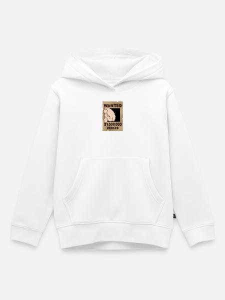 Hund gesucht - Kinder Premium Organic Hoodie - Weiß