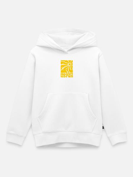 Sonnenkreis No Sun No Fun - Kinder Premium Organic Hoodie - Weiß