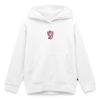 Ganesha farbenfroh dein Glücksgott - Kinder Premium Organic Hoodie - Weiß - Vorne - AI Model Kid Female (0cm)