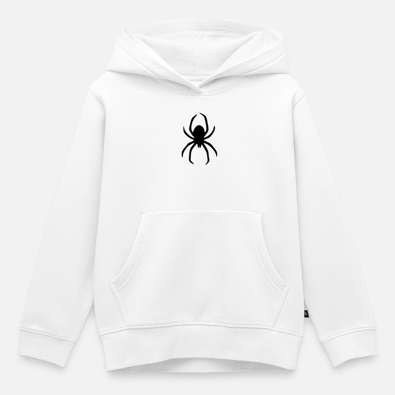 spinne - Kinder Premium Organic Hoodie - Weiß