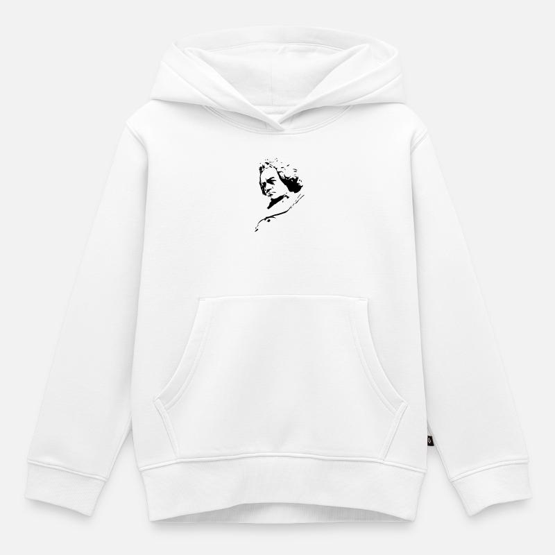 Beethoven - Sweat Premium à capuche enfant bio - blanc