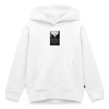 Rails - Kids Premium Organic Hoodie - white - Front - AI Model Kid Female (0cm)