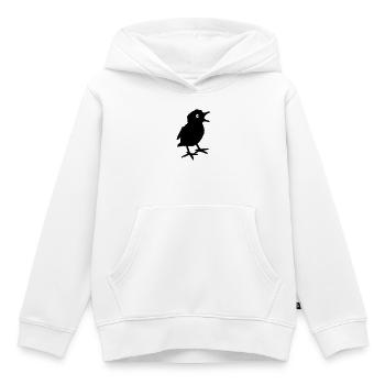 Ombre d’oiseau de poussin - Sweat Premium à capuche enfant bio - blanc - Devant - AI Model Kid Female (0cm)