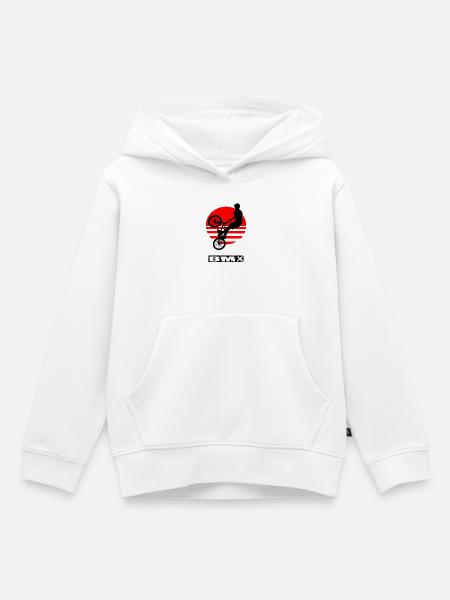 Das BMX - Kinder Premium Organic Hoodie - Weiß