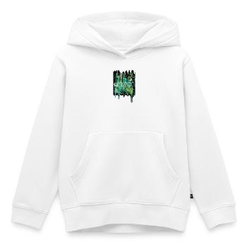 Artistique art coulure - Sweat Premium à capuche enfant bio - blanc - Devant - AI Model Kid Female (0cm)
