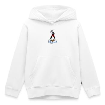 Dem süßen Pinguin ist kalt - Kinder Premium Organic Hoodie - Weiß - Vorne - AI Model Kid Female (0cm)