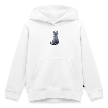 Russisch Blau - Kinder Premium Organic Hoodie - Weiß - Vorne - AI Model Kid Female (0cm)