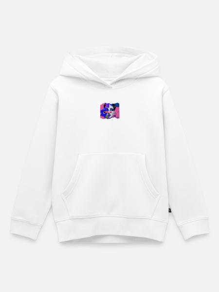Pop Funky - Kinder Premium Organic Hoodie - Weiß