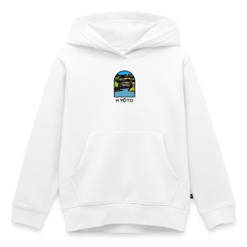 Kyoto - Kinkaku-ji - Kids Premium Organic Hoodie - white - Front - AI Model Kid Female (0cm)