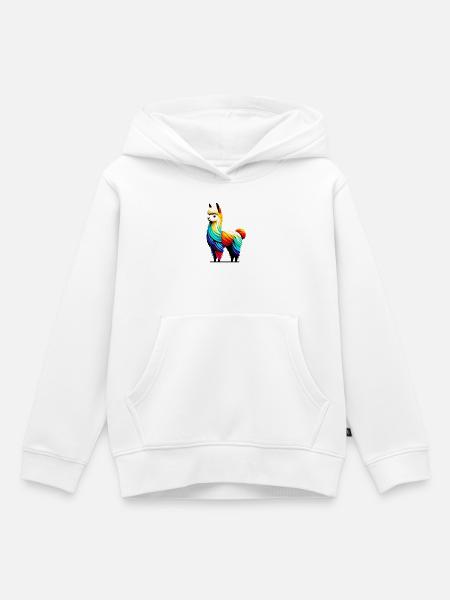 Alpaka - Kinder Premium Organic Hoodie - Weiß