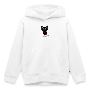 anniversaire. anniversaire décennie. humour. drôle - Sweat Premium à capuche enfant bio - blanc - Devant - AI Model Kid Female (0cm)