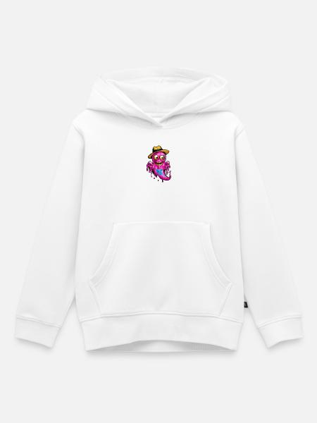 KleinesGespenst - Kinder Premium Organic Hoodie - Weiß